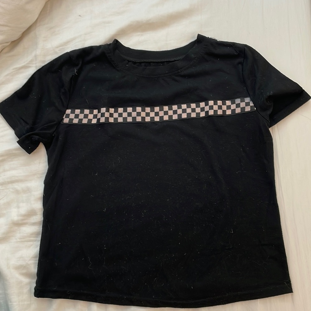 Checkered crop top